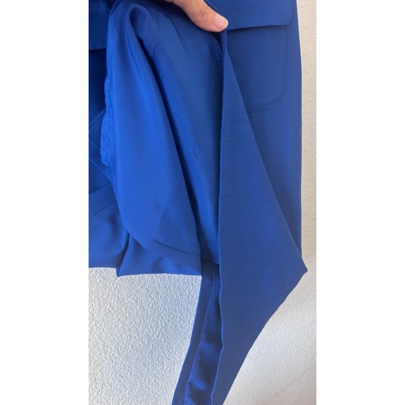 NWT J Crew Blue Italian Tollegno 1900 Collared Bi Stretch Wool Blend Dress SZ 2 - Picture 8 of 13